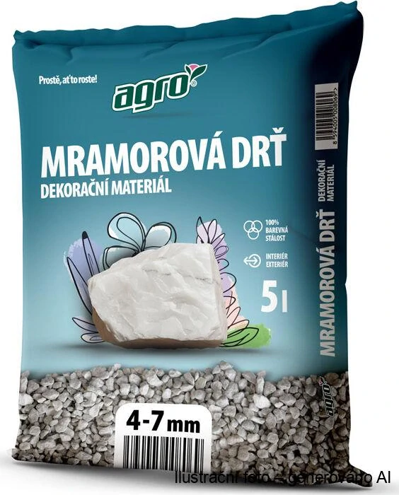 Mramorová drť Agro 5l