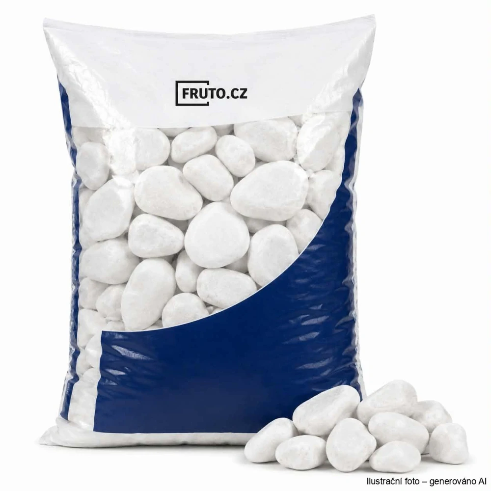 Oblázky extra bílé 20kg