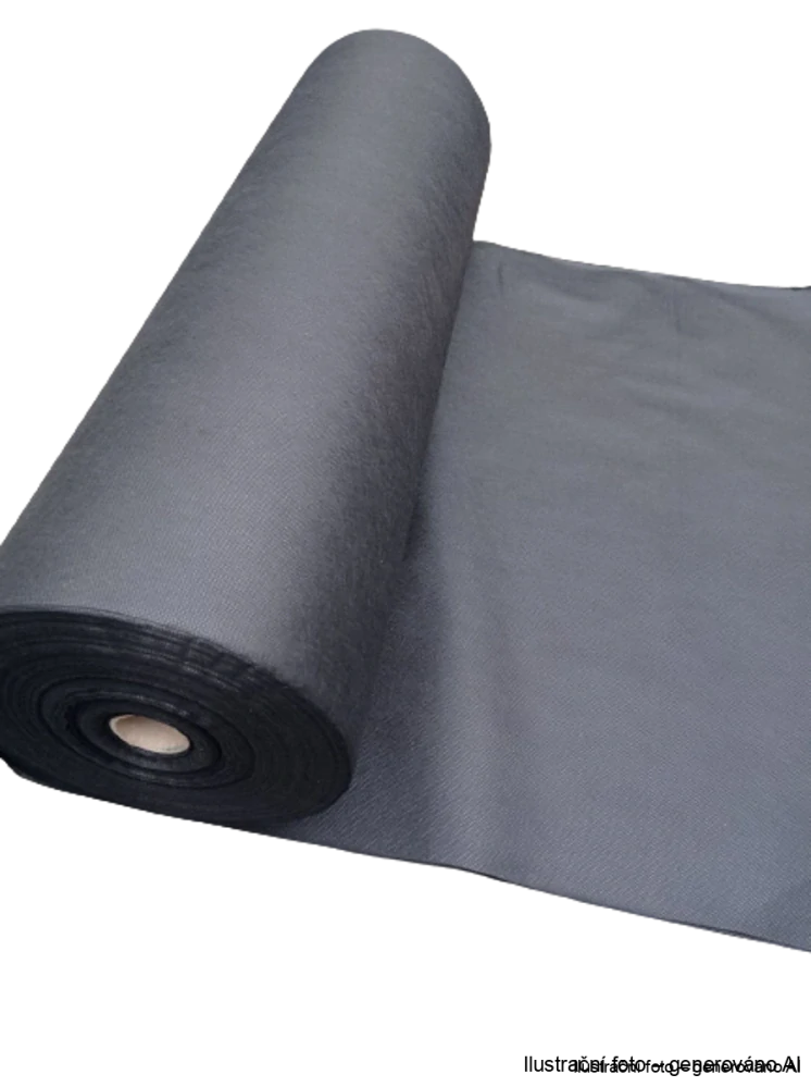 Netkaná textilie 1.6x5m gramáž 50 g /m2 černá