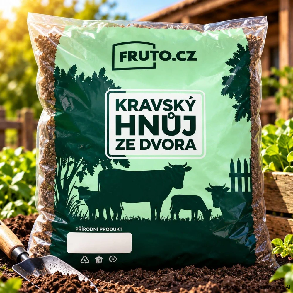 Kravský hnůj ze dvora - 25kg