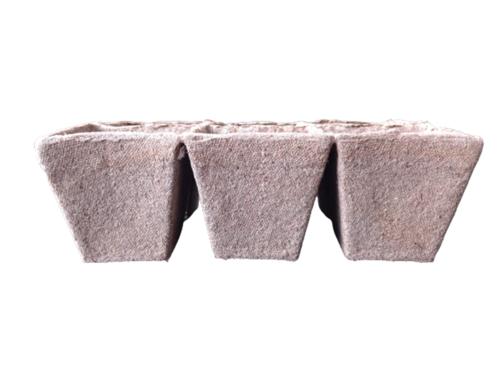 Rašelinové květináče čtvercové Jiffy 5x5 cm - 6ks