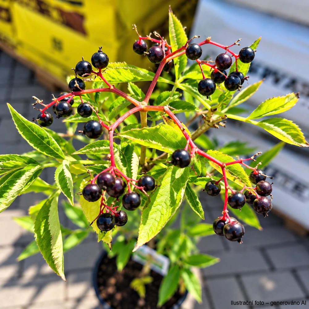 Bez černý Sampo (sambucus nigra) v kontejneru