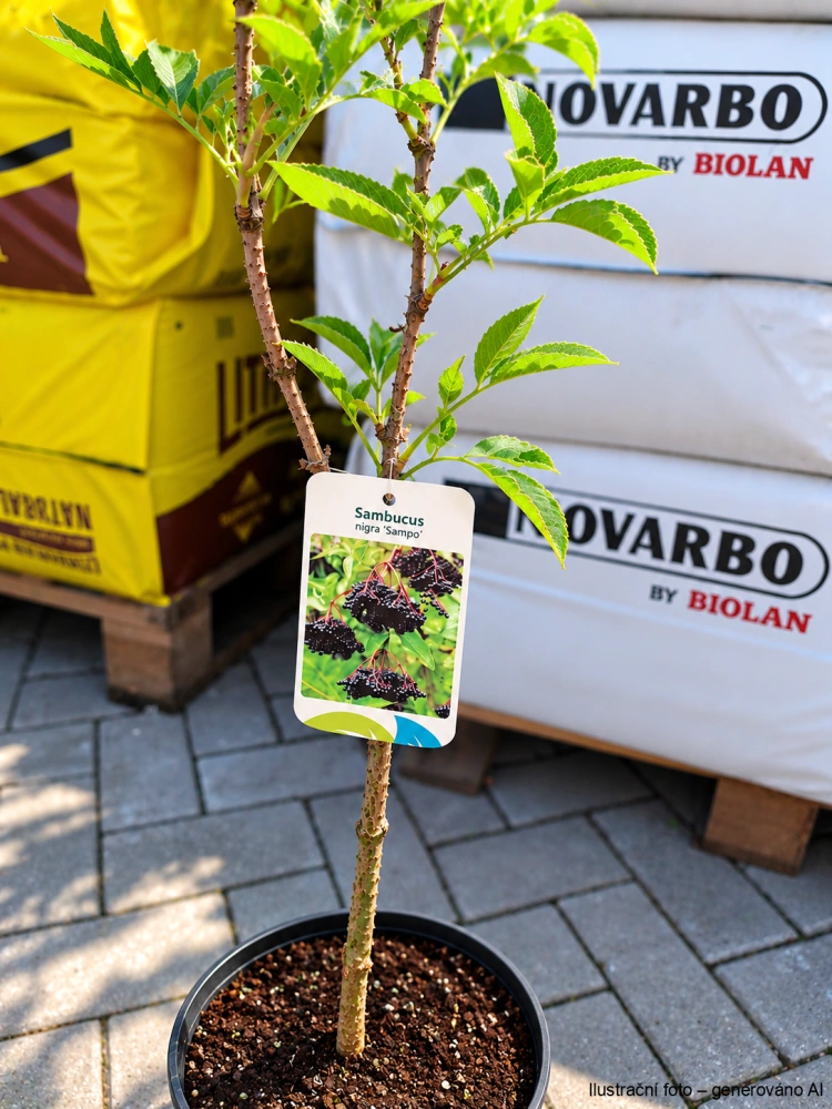 Bez černý Sampo (sambucus nigra) v kontejneru
