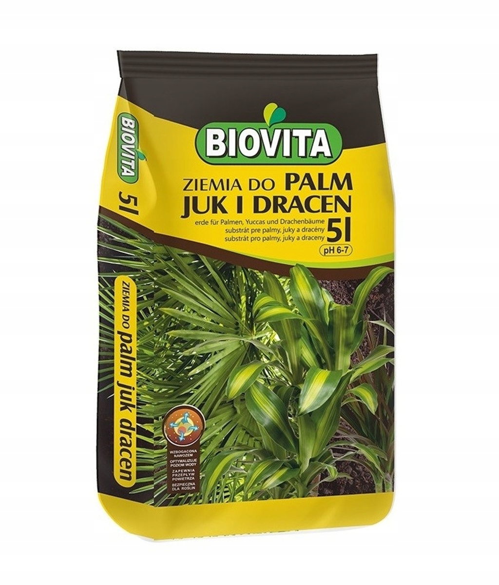 Substrát pro juki, draceny, palmy BIOVITA 5L