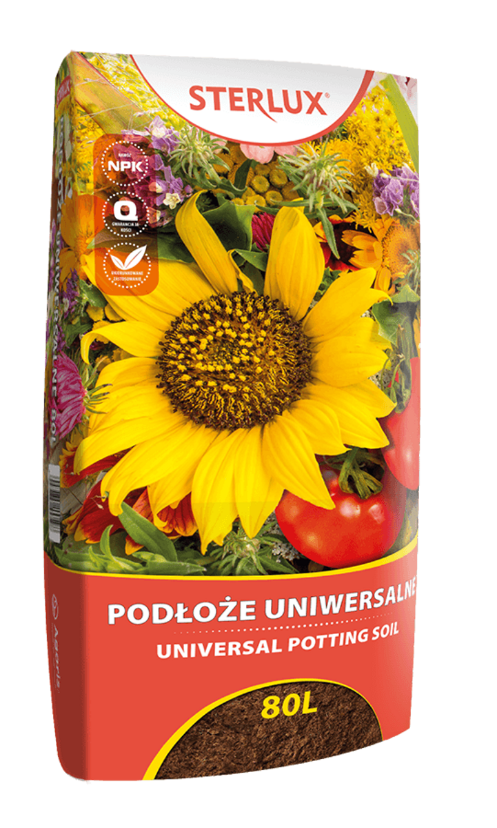 PRÉMIOVÝ substrát s hnojivem NPK + kokosové vlákno - UNIVERZÁL 80L