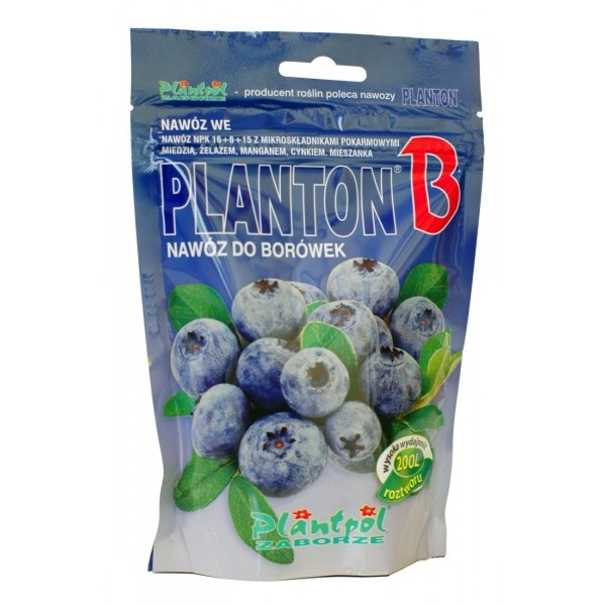 Planton® - B hnojivo na borůvky rozpustné na 200L zálivky