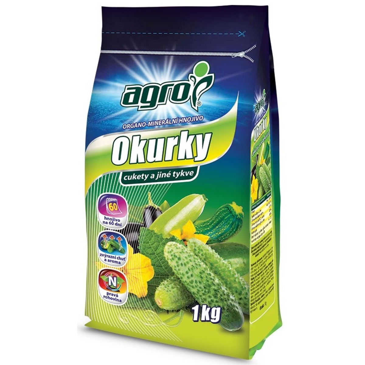 Minerální hnojivo na okurky, cukety a jiné tykve Agro 1kg