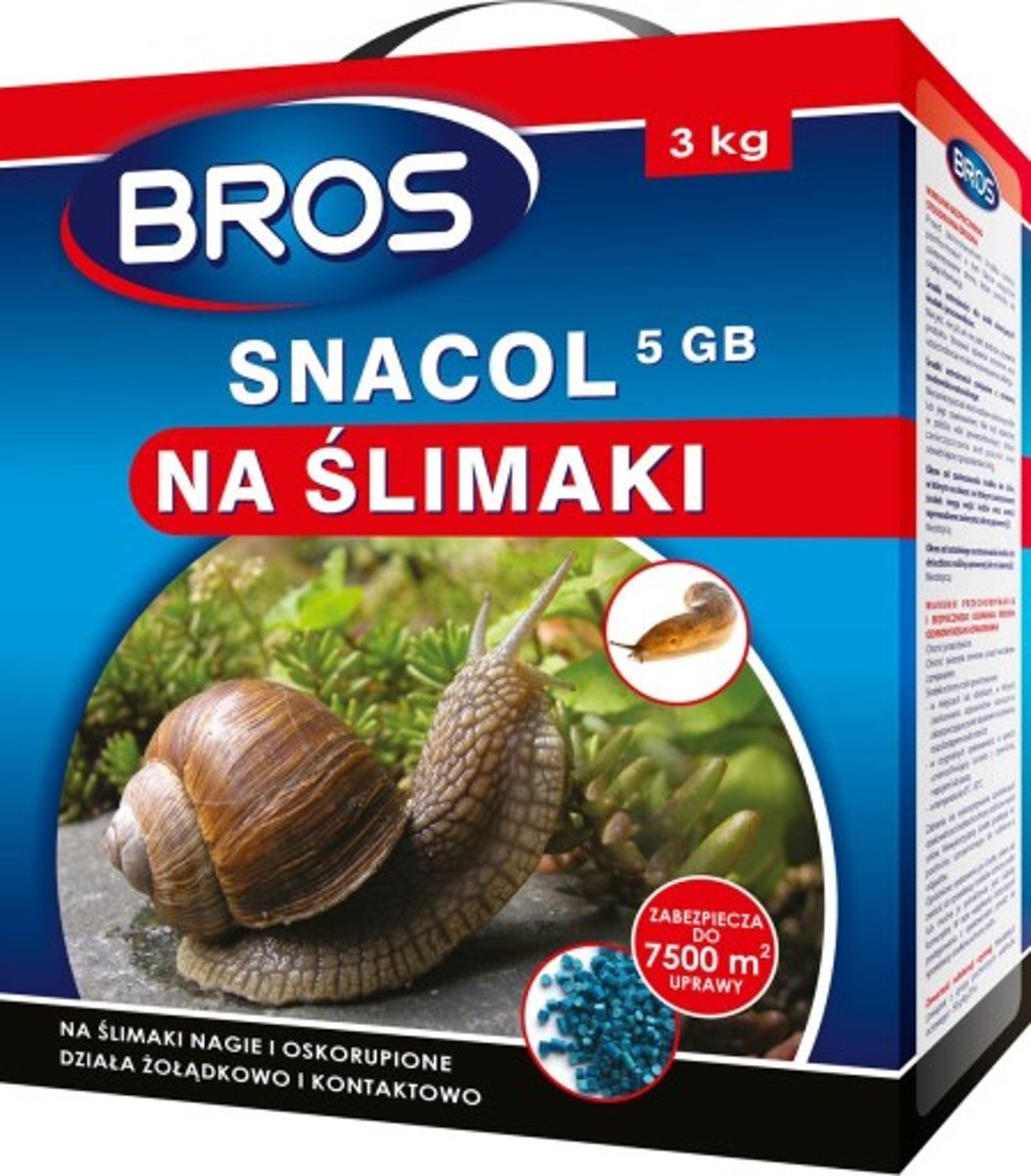 Přípravek Snacol proti slimákům 3kg - 5GB