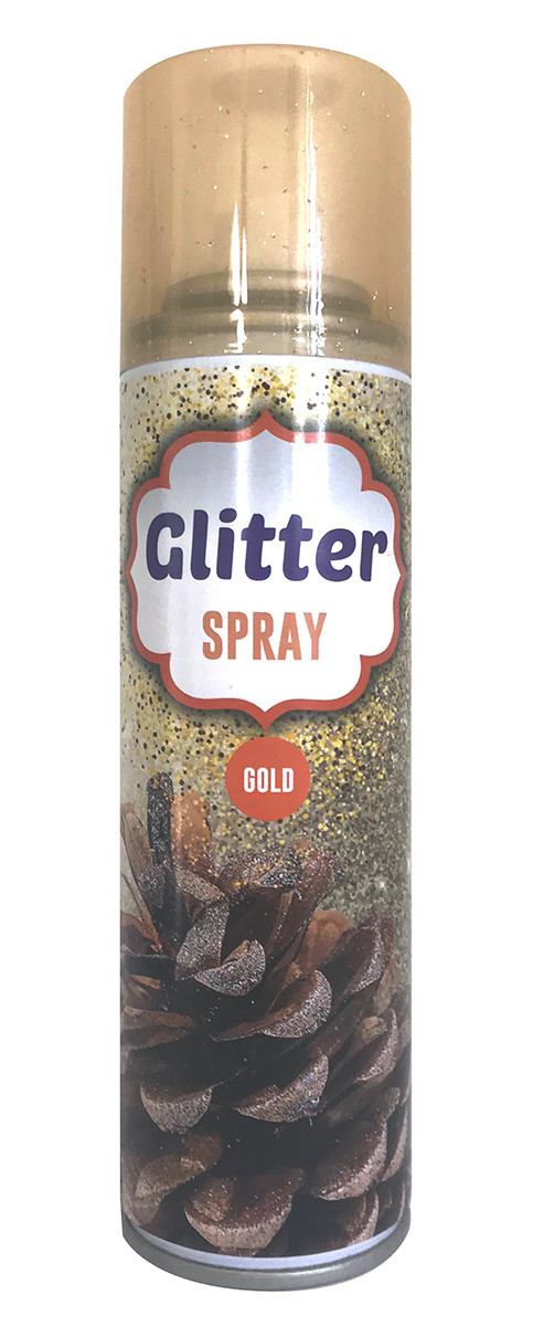 Dekorativní třpytivý sprej - zlatá 125ml