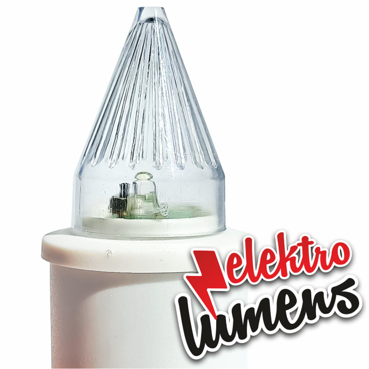 Led elektrická svíčka LUMENS Panna Maria - červená