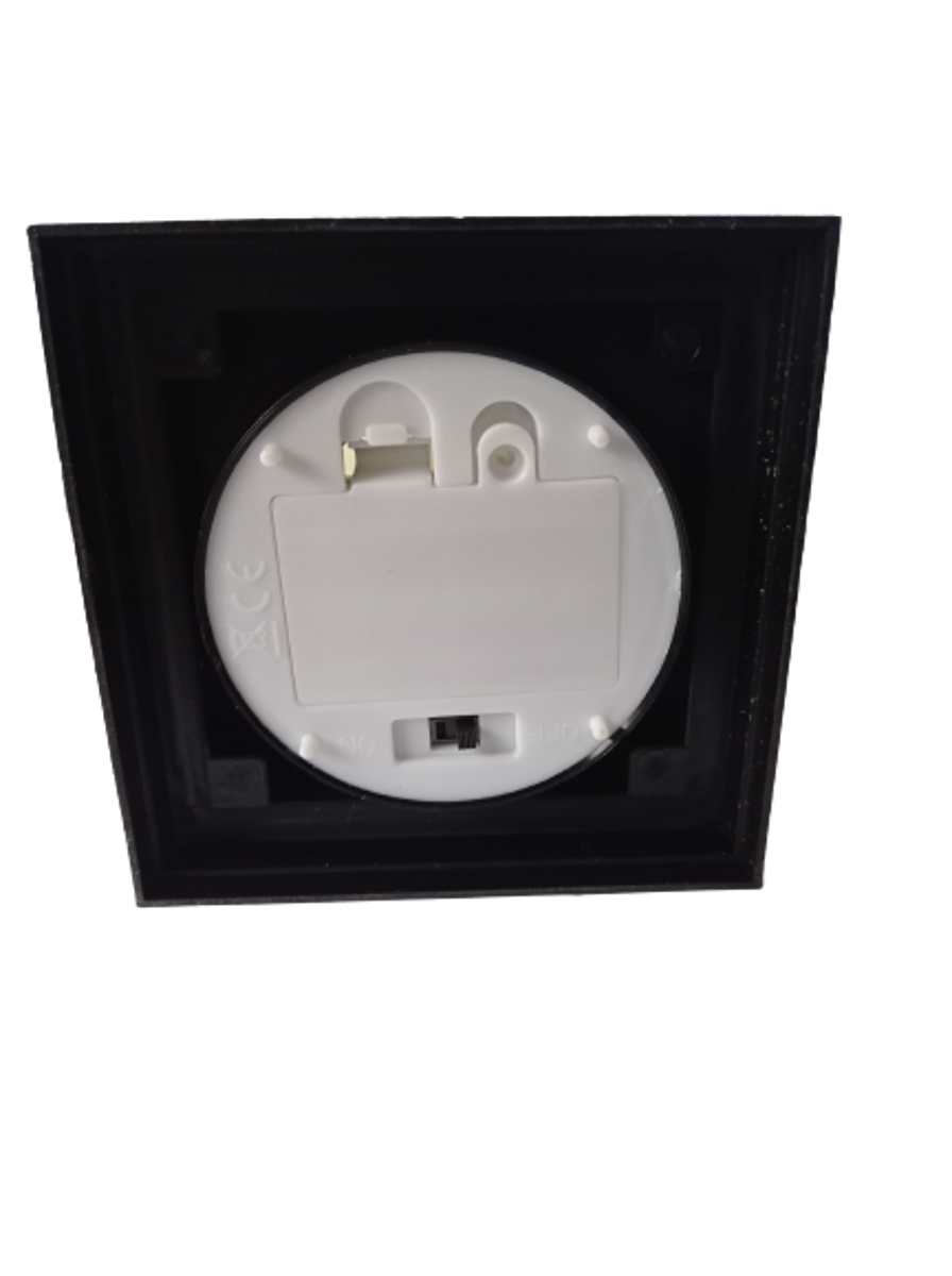 Hřbitovní lucerna na elektrickou svíčku CORTINA černá - led svíčka žlutá