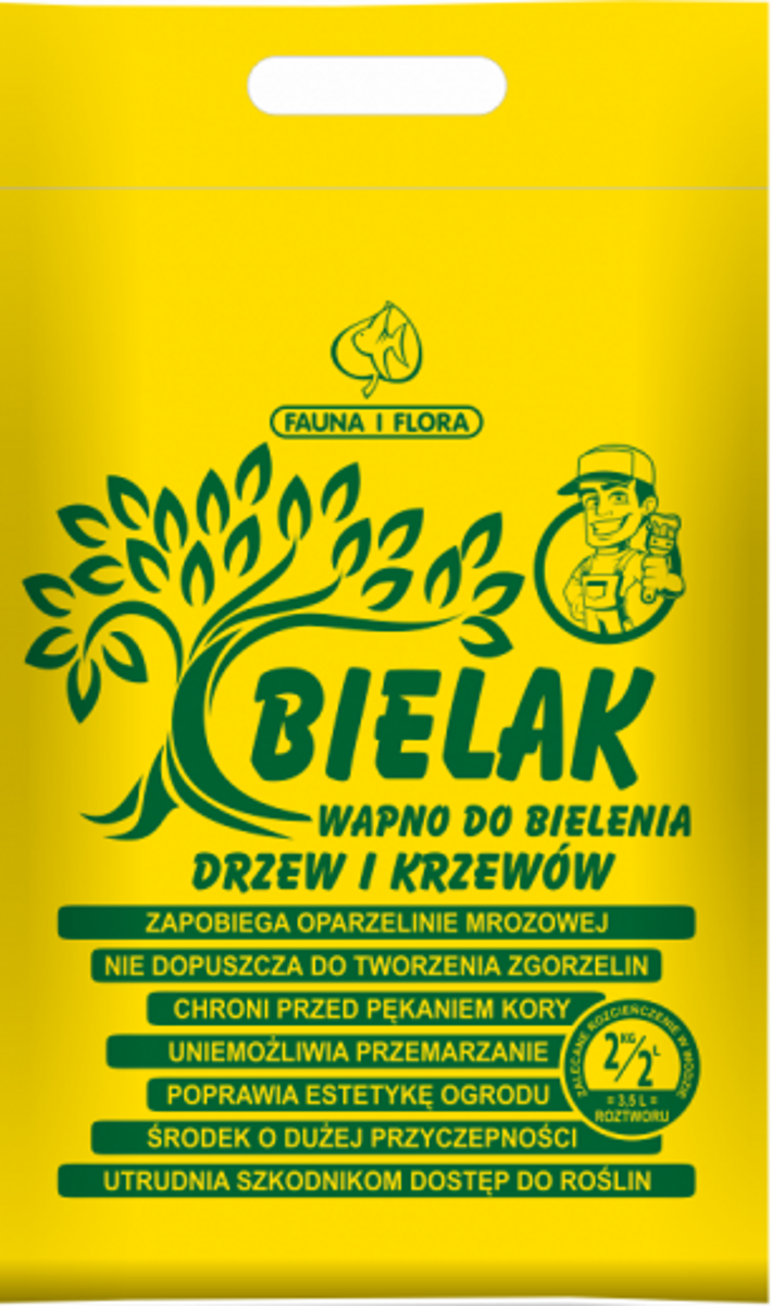 Vápno pro bělení kmenů stromů a keřů (nátěr) - 4kg