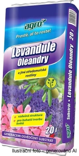 Substrát levandule, oleandry aj. středomořské rostliny AGRO 20L