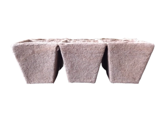 Rašelinové květináče čtvercové Jiffy 6x6 cm - 6ks