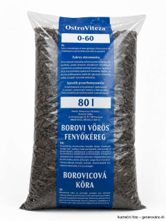 Mulčovací kůra střední borovicová 80L