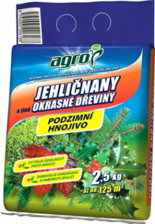 Hnojivo pro jehličnany aj. okrasné rostliny Agro - Podzim 2,5 kg