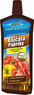 Organo-minerální kapalné hnojivo na rajčata, papriky a okurky AGRO 1L
