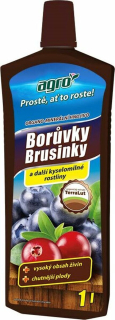 Organo-minerální kapalné hnojivo na borůvky a brusinky Agro 1L