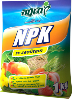 Hnojivo Agro NPK se zeolitem 1 kg