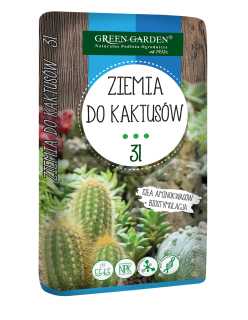 Substrát pro kaktusy a sukulenty GREEN GARDEN 3L