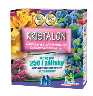 Kristalon borůvky a rododendrony na 250L zálivky