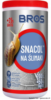 Přípravek Snacol proti slimákům BROS 250g + 50g ZDARMA - 3GB