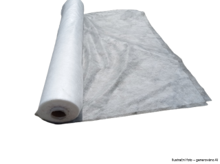 Krycí Netkaná textilie - bílá 1.6x50m gramáž 17 g /m2