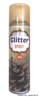 Dekorativní třpytivý sprej - zlatá 125ml