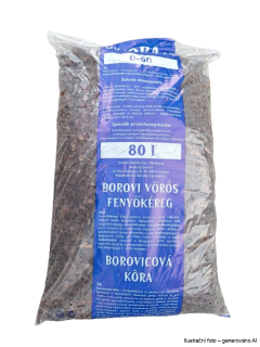 Mulčovací kůra střední borovicová 80L